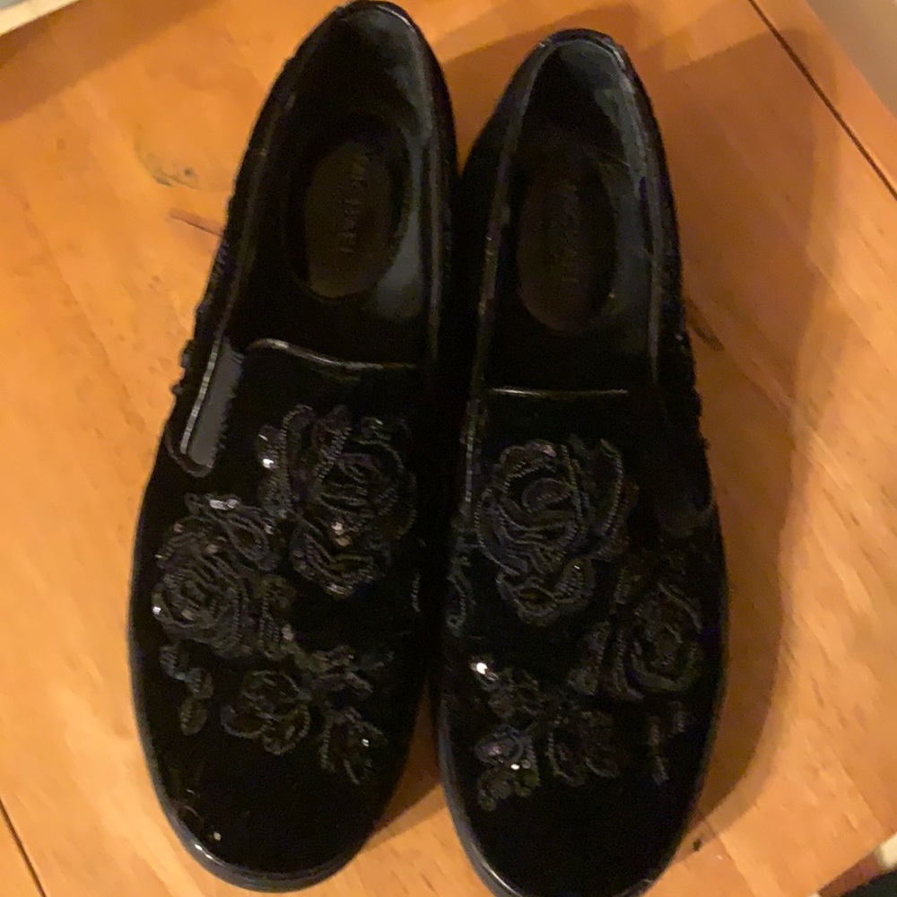 Michael Kors Soft Black Sequin Shoes Size 7 1/2